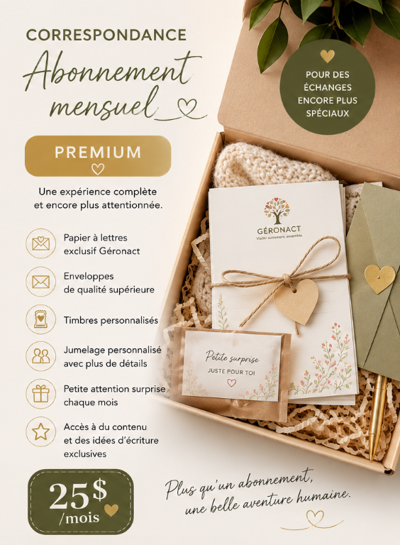Correspondance Premium – Abonnement mensuel
